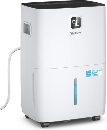 5000 Sq. Ft. Energy Star Certified Dehumidifier, Max 80 Pints Dehumidifier for Basement with Drain Hose