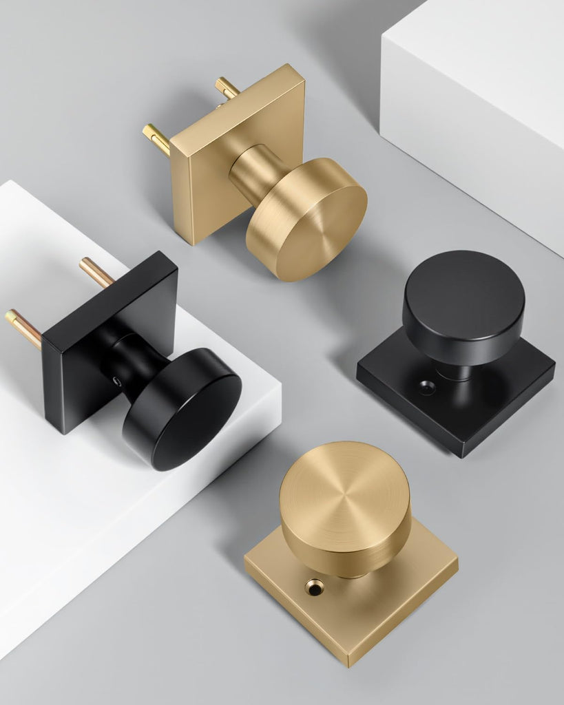 Champagne Bronze Closet Door Knobs Passage Door Knobs 2 Pack