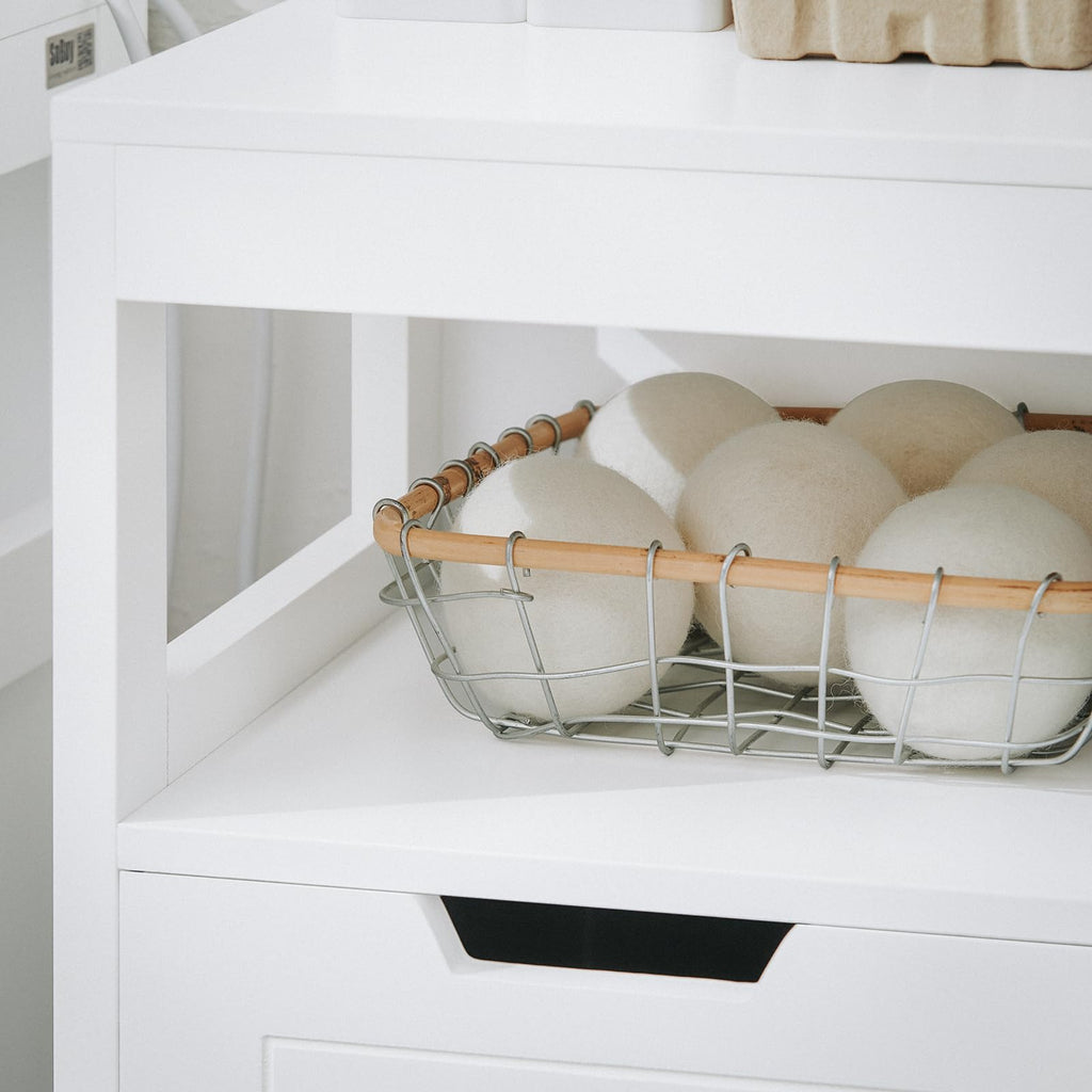 Tilt Out Laundry Hamper Cabinet, 35.4 x 11.8 x 11.8 in, White