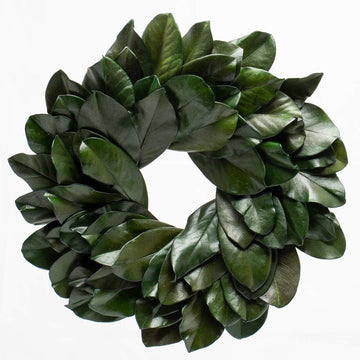 Preserved Magnolia Wreath 17" Home Wedding Rustic Decor