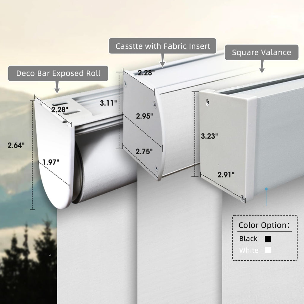Z-Wave/Zigbee Smart Roller Window Shades, Essential White