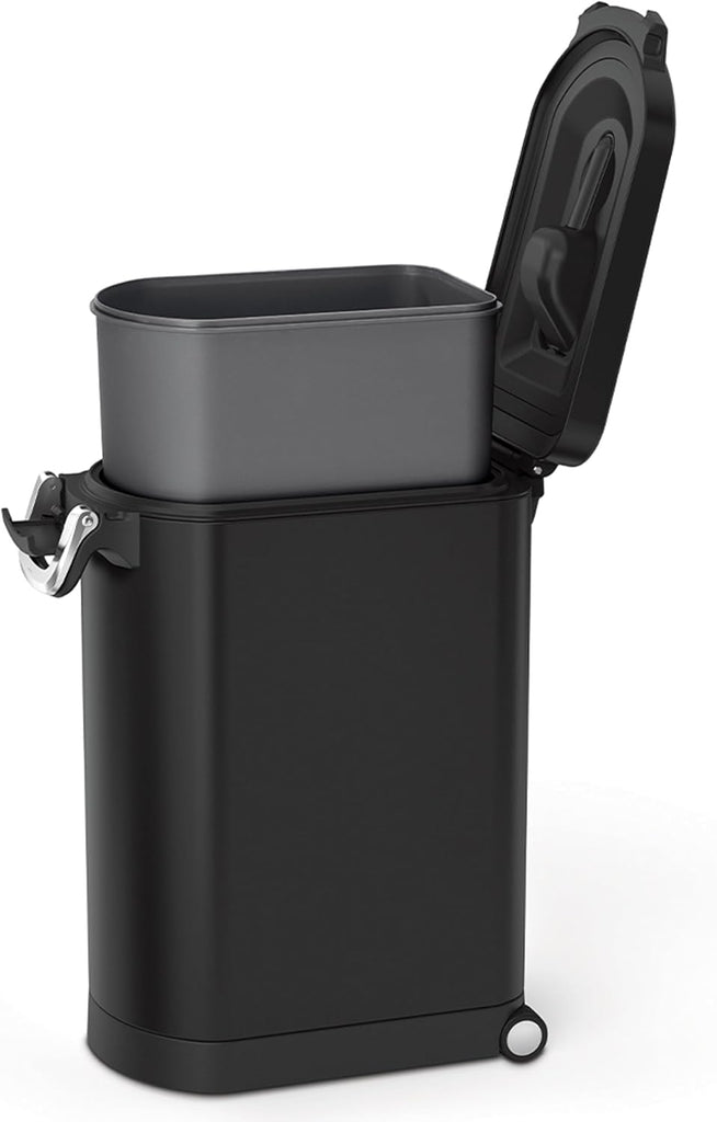 Large Pet Food Storage Container, Holds 30-35 lb / 14-16 kg of Dry Dog Food, Cat Food, or Bird Seed, Airtight