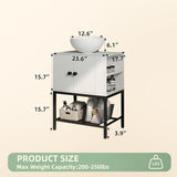 Modern Floor-Standing Bathroom Vanity with Ceramic Vessel Sink