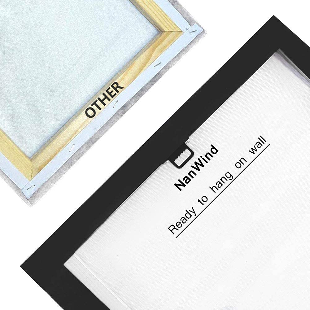 3 Pcs Black and White Canvas Wall Dark Blue Paris Theme Bedroom Bathroom Girls Room Decor Blue Umbrella Print