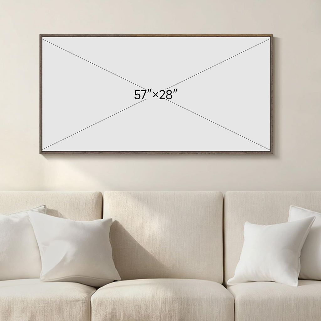 Large Framed Farmhouse Home Sweet Home Wall Art, 60x30 Inch