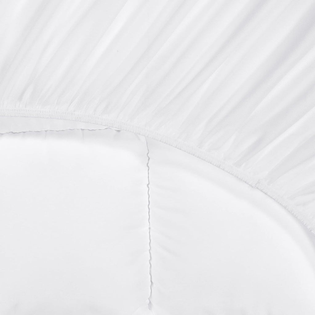 Down Illusion Soft Hypoallergenic 2 inch Pillowtop Simple Fit Mattress Topper, Queen, White | Plush two-inch