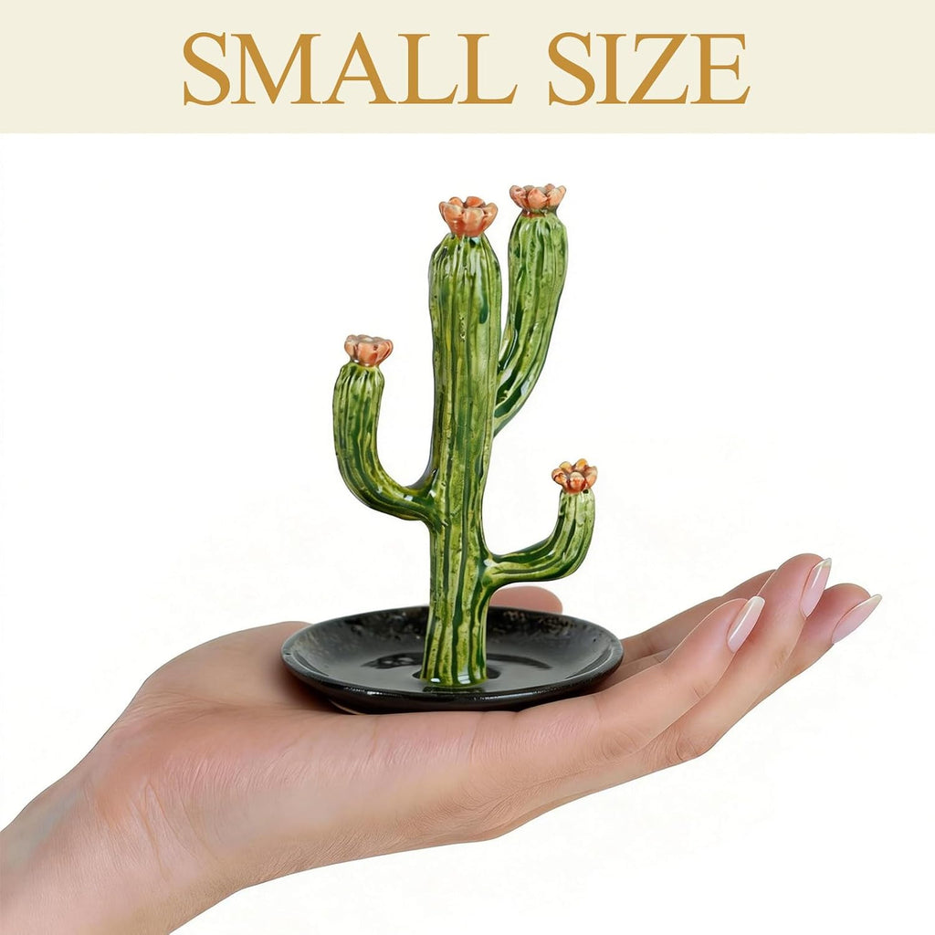 Cactus Ring Holder Jewelry Tray, Vintage Small Trinket Dish