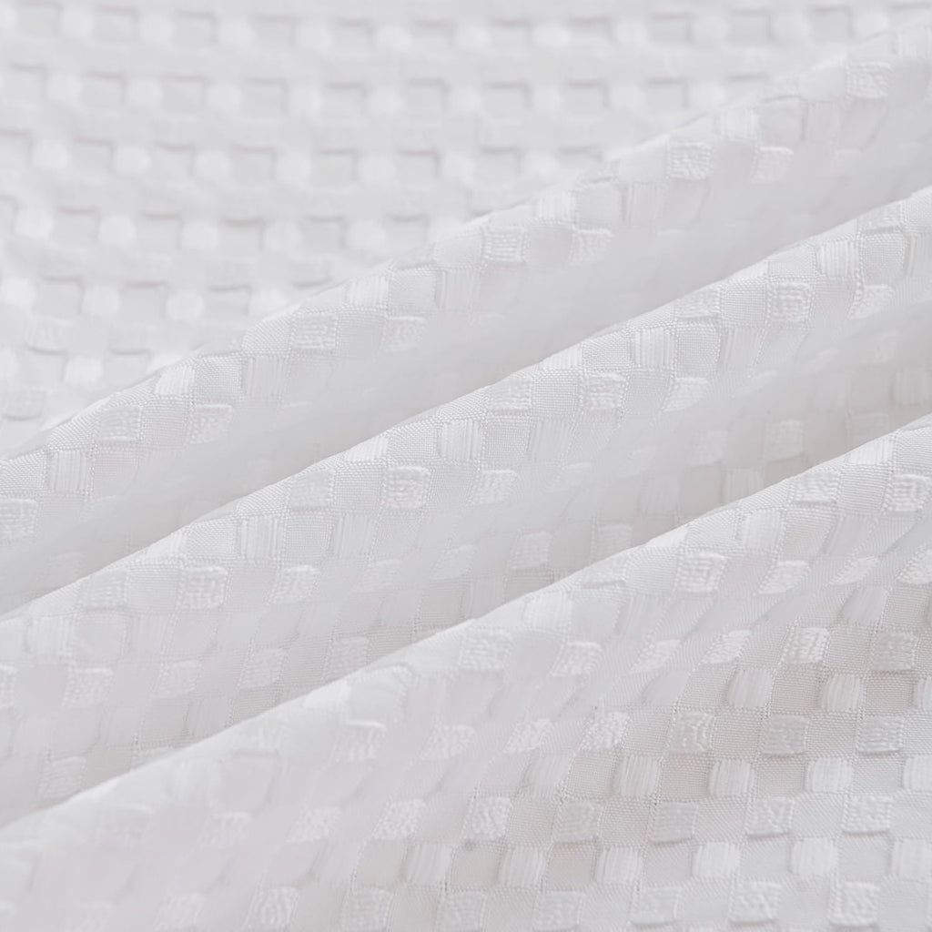 Bed Skirt - Pleated Waffle Weave Tailored 16 Inch Drop