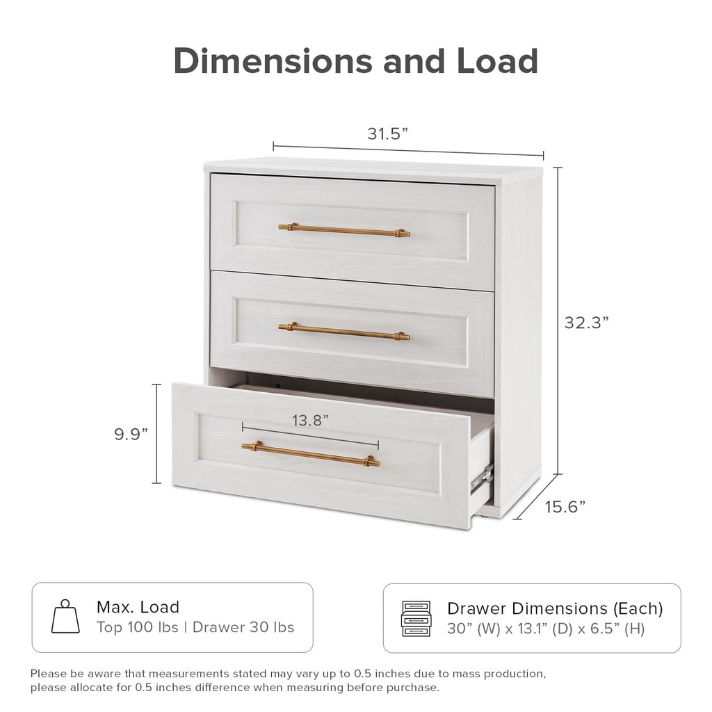 Blake Dresser, Night Stand (White Oak, Set of 2)
