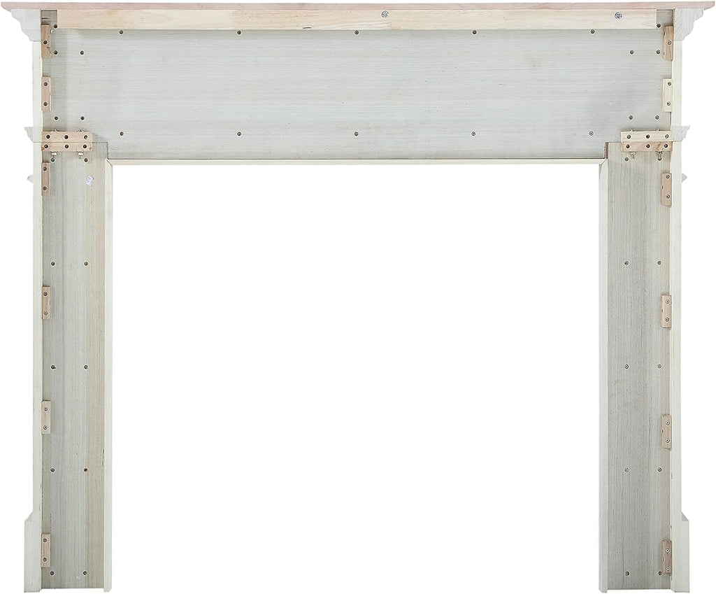 Bold Yet Unpretentious and Homey Wood Mantel Surround, 56", Unfinished