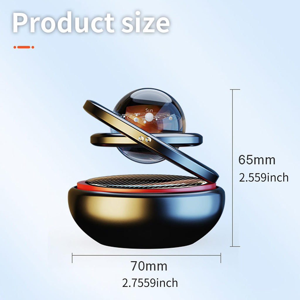 Solar Car Air Freshener Dashboard Decorations Gentle Ocean Scent