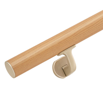 12FT Handrails for indoor&outdoor stairs, deck, slope, Modern Aluminum Handrail Set, Wall-Mounted with Zinc-Alloy