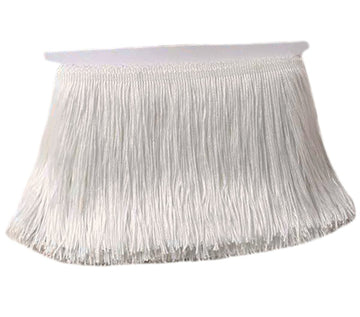 6" Chainette Fringe Trim Tassel Sewing Trim for DIY Craft Latin Dress Lamp Shade Decoration White - 10 Yards
