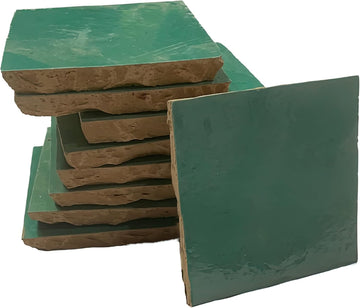 Mosaic & Tile House Moroccan Mosaic Handmade 4x4-in. Solid Color Sea Green (MSC01-16)