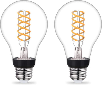 A21 Dimmable LED Edison Bulbs, 2700K Soft White, 2 Pack