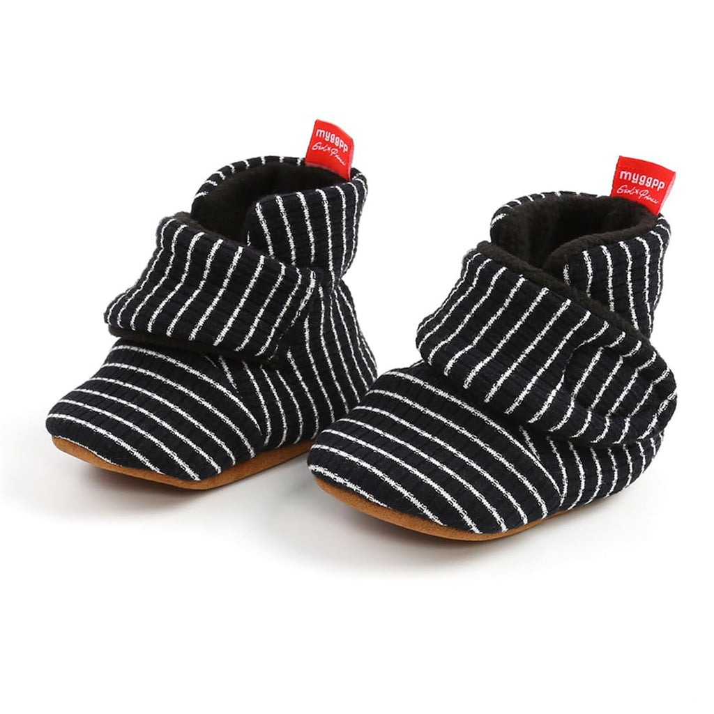 Baby Boy Girl Booties Cozy Fleece Slippers Infant Newborn Sock Shoes