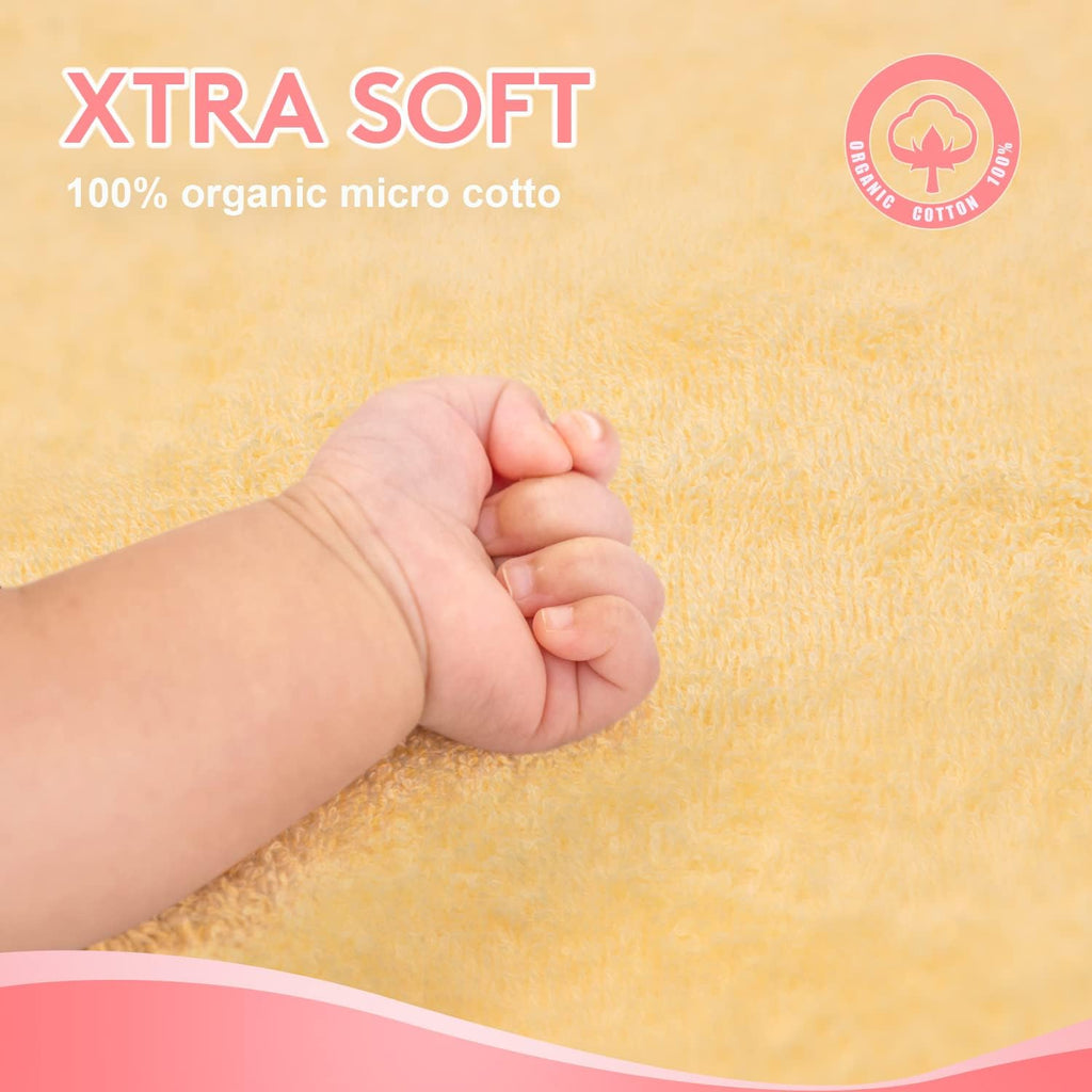 Baby Hooded Towel with Unique Animal Design Ultra Soft Thick Cotton Bath Towel for Newborn (Fawn)