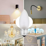 Frosted Flame Tip Chandelier Light Bulb-40W Incandescent Torpedo Tip Chandelier-40W Incandescent Torpedo Tip