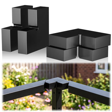 4 Pack Corner Connector for 2.36" x1.18" Stainless Steel Handrail