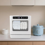 Countertop Dishwasher 800W Portable Mini Dishwasher 6.8L/1.8 Touch Controls Gallon Portable Dishwasher Countertop with