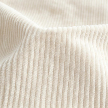 Cream White Corduroy Fabric by The Yard, 59" Wide Upholstery Fabric 3 Yards