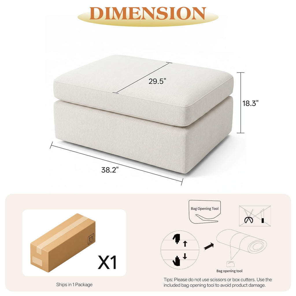 Ottoman Module for Cloud Modular Sectional Sofa