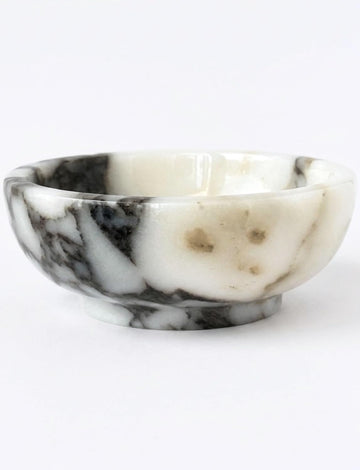 5" Calacatta Viola Marble Catchall Bowl for Luxury Home Decor