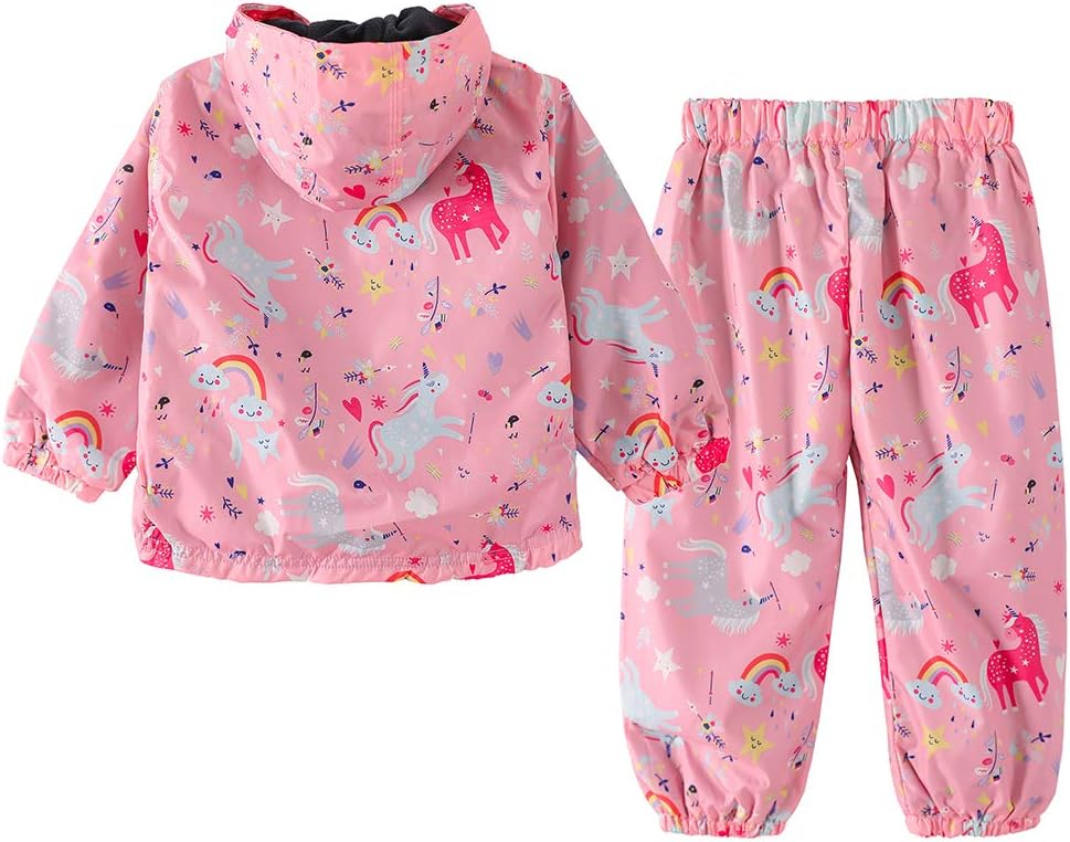 Toddler Rain Suits Waterproof Baby Rain Coat Jacket Pants 2PCS