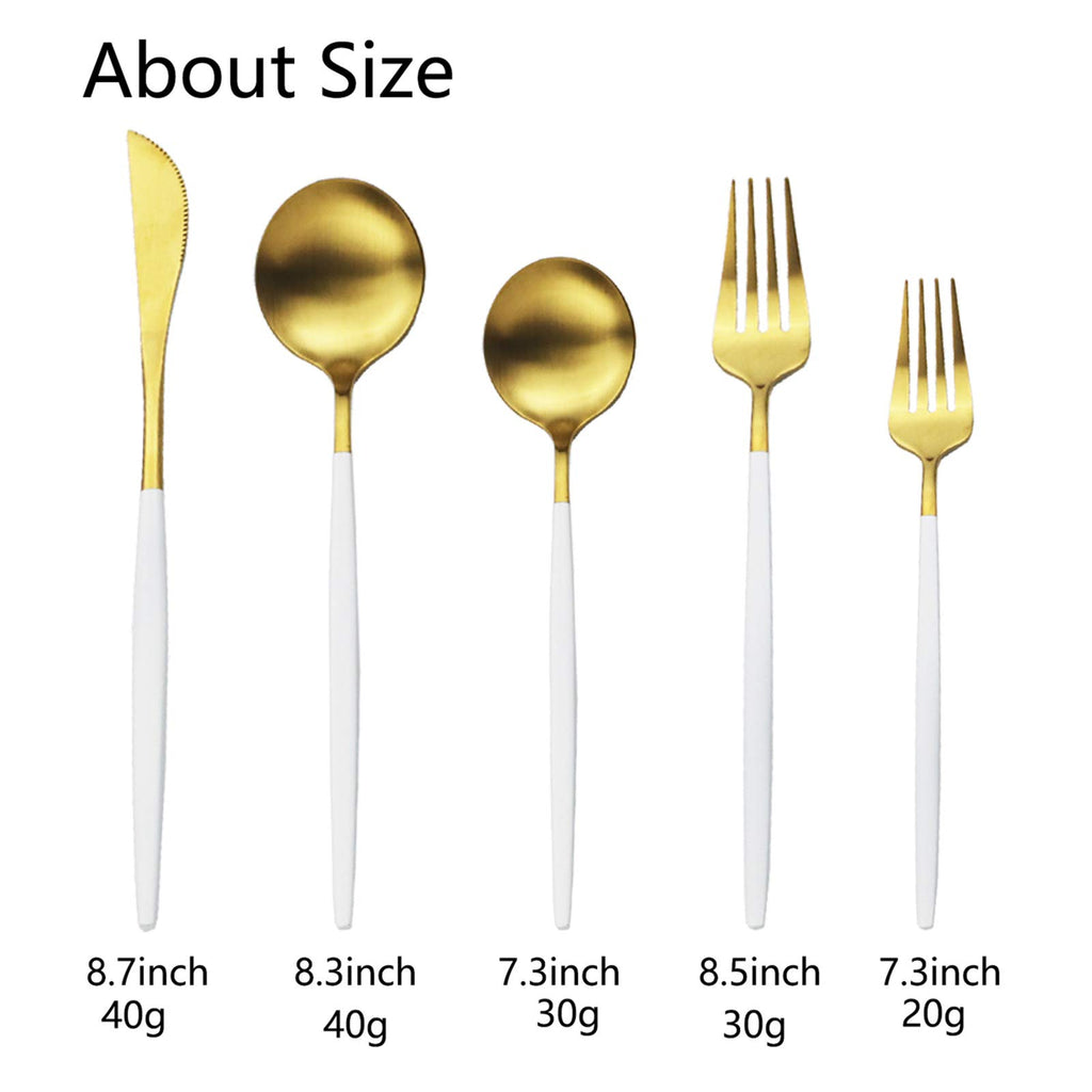 Flatware Silverware Set Stainless Steel Satin Finish Cutlery Set Service for 6, 30-Piece Spoons And Forks Kitchen