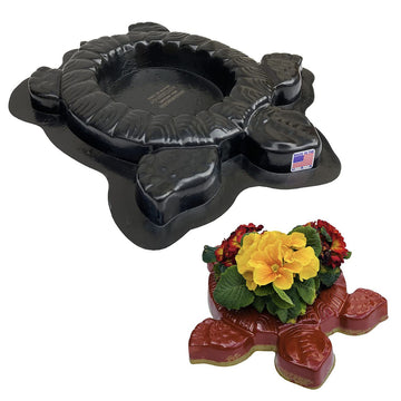 Turtle Planter Concrete Mold - Large Cement Mold for DIY Garden Decor, Tortoise Statue
