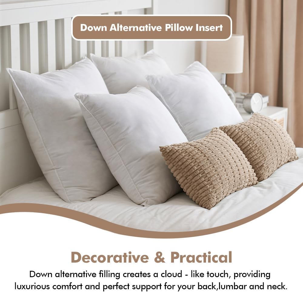 12x20 Inch Synthetic Down Alternative Decorative Pillow Insert