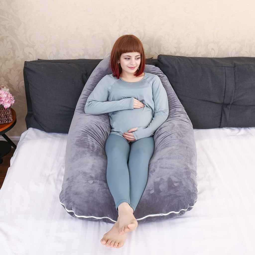 Pregnancy Pillow, U Shaped Full Body Pillow for Maternity Support, Sleeping Pillow with Cover for Pregnant Women