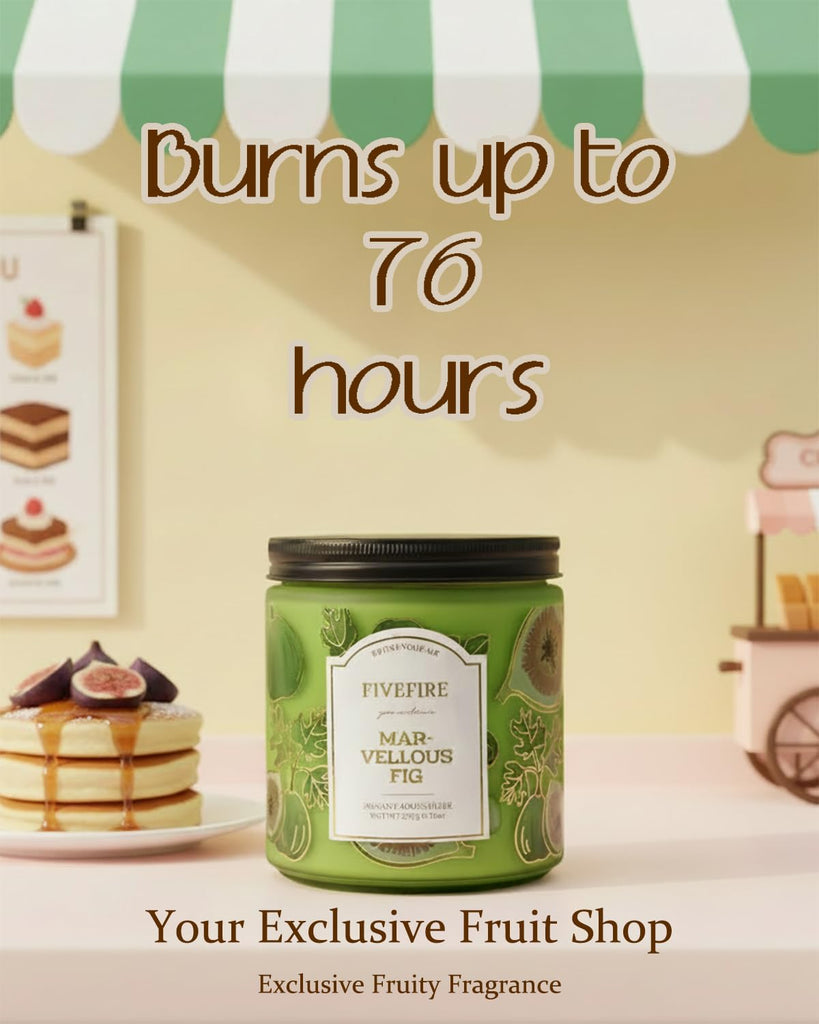 Fig Tree Odor Eliminating Candle, 13 oz, Natural Soy Wax, 2-Wick