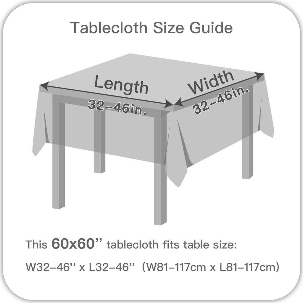 Christmas Hunter Green Tablecloth, Spill-Proof and Water Resistance Heavy Weight Soft Table Cloth for Christmas