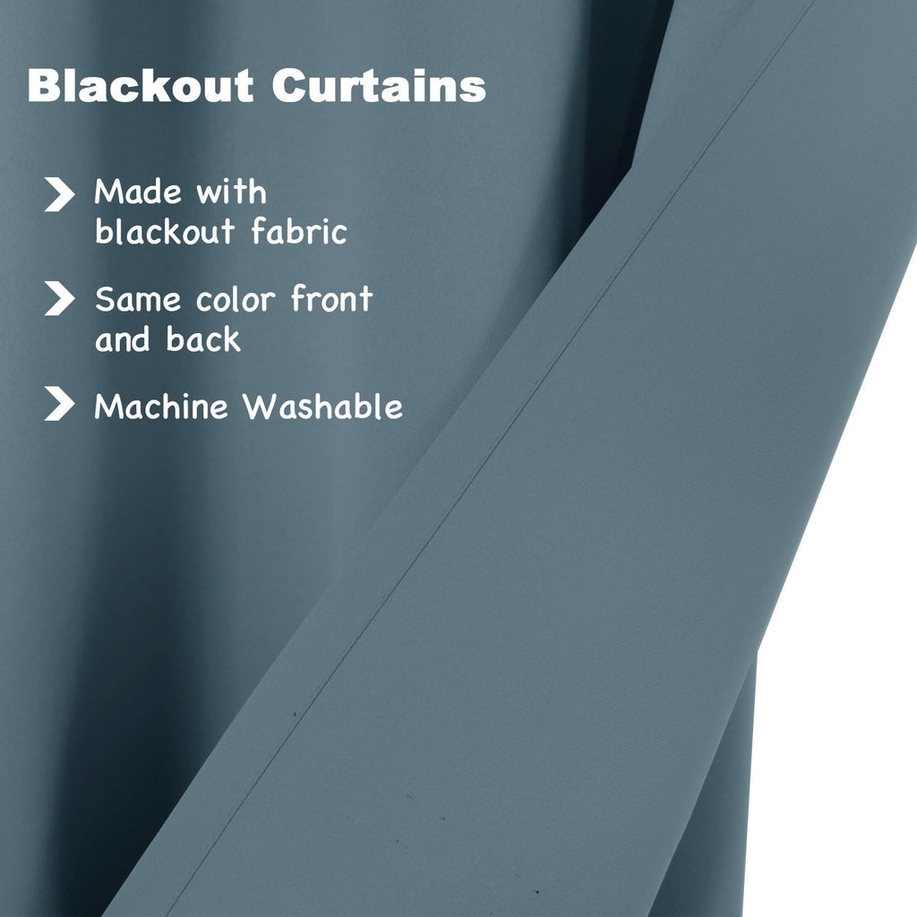 Blackout Curtains/Draperies/Drapes 108 Inches Long Thermal Insulated Window Treatment Panels Energy Saving Curain