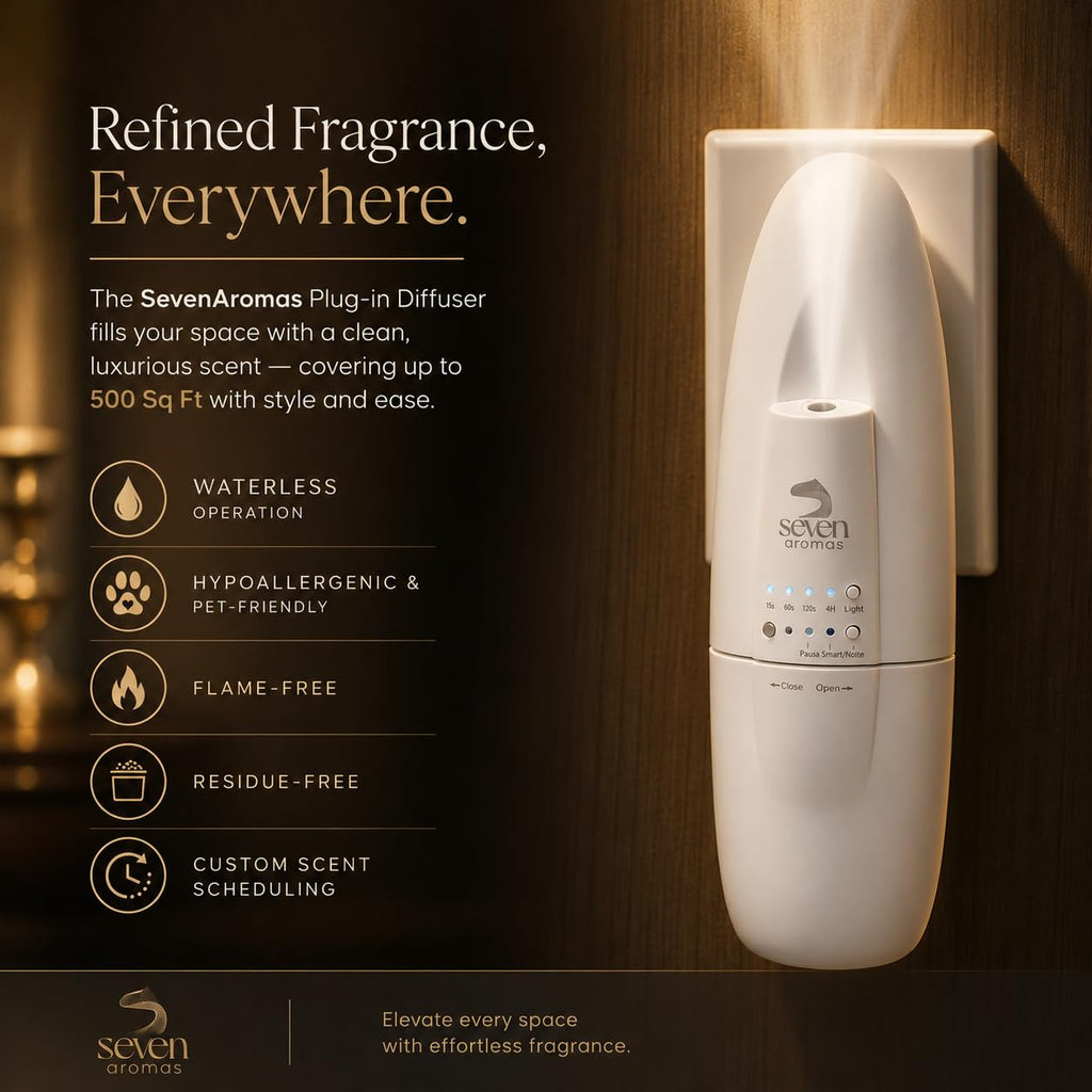 Plug-in Diffuser + 2 Scents, 500 Sq Ft, White
