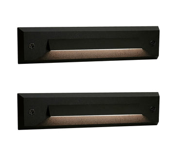Low Voltage 9-15V AC/DC LED Linear Step Lights, 2W Landscape Cutoff Stair Riser Light, Outdoor Waterproof