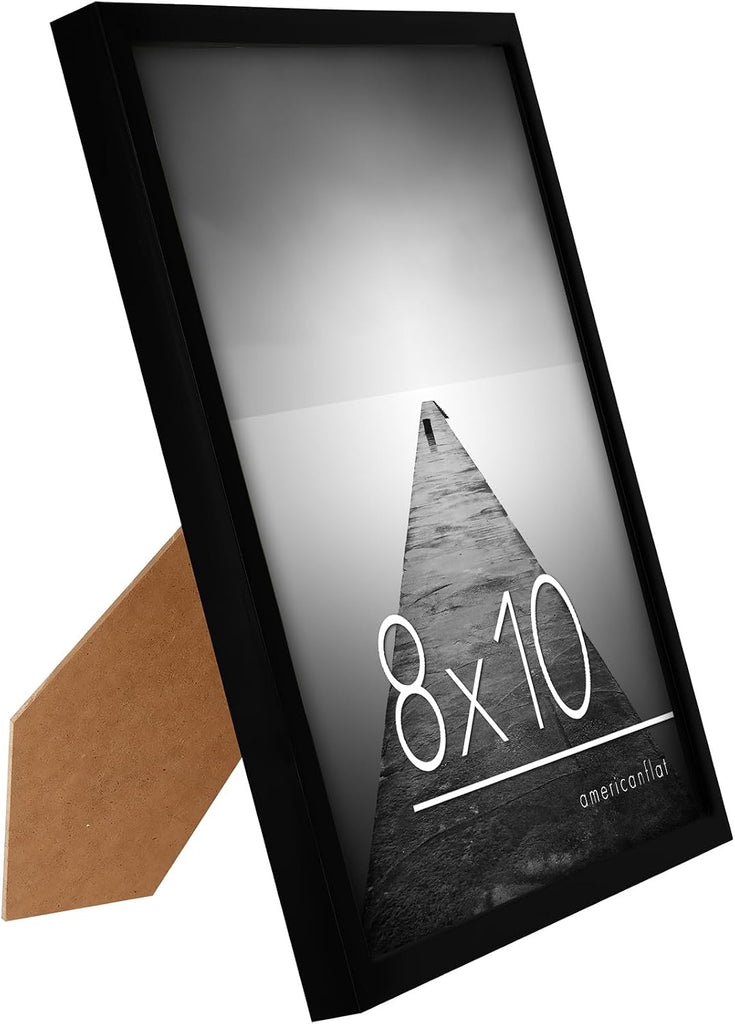 8x10 Picture Frame with Shatter-Resistant Glass - Set of 6 - Galleria Collection - Picture Frames for Tabletop and