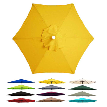 Outdoor Umbrella Canopy with 6 Ribs 8 Ribs Market Table Umbrella Replacement Canopy Cover Garden Patio Parasol