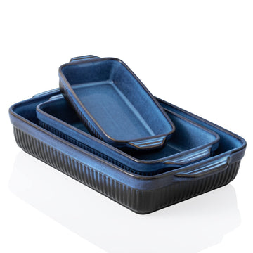 Ceramic Baking Dishes, Rectangular Lasagna Pans, Casserole Dishes, Bakeware Set for Cooking, Kitchen, Cake Dinner, 9