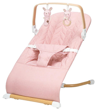Portable Baby Bouncer, Bouncer Seat for Babies 0-12 Months, 3 Recline Positions, Foldable Baby Rocker Chair