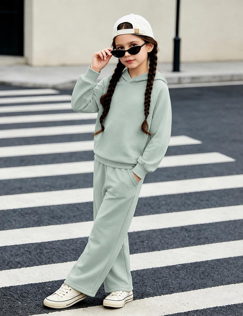 2 Piece Fall Outfits Pullover Hoodie Sweatsuit