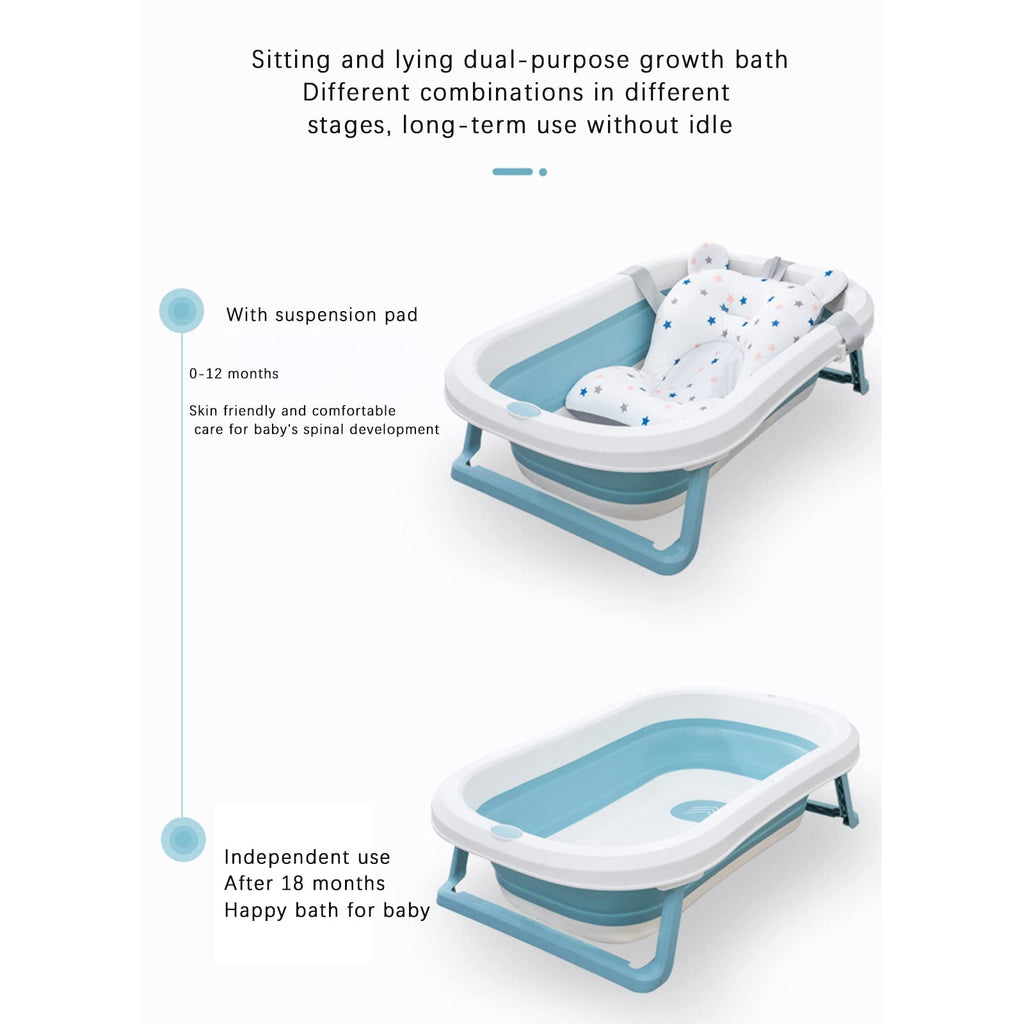 Bath Cushion Pad Newborn Bathtub Mat Infant Bath Supporter Net Baby Bathtub Pillow Non-Slip Floating Bathing Tub Seat