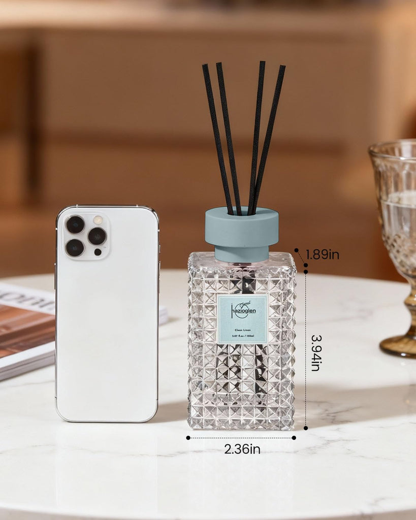 Reed Diffuser, Clean Linen Scent Air Freshener, 5.07 fl oz