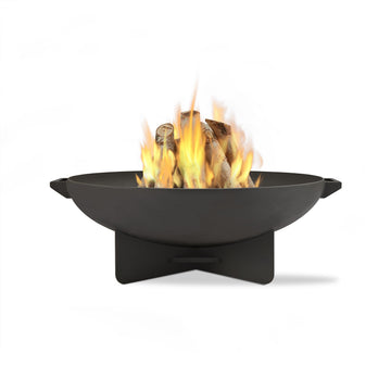 Anson 36" Round Patio Wood Burning Outdoor Fire Pit, Heavy-Gauge Steel Fire Pit for Backyard, Porch, Deck, Camping.