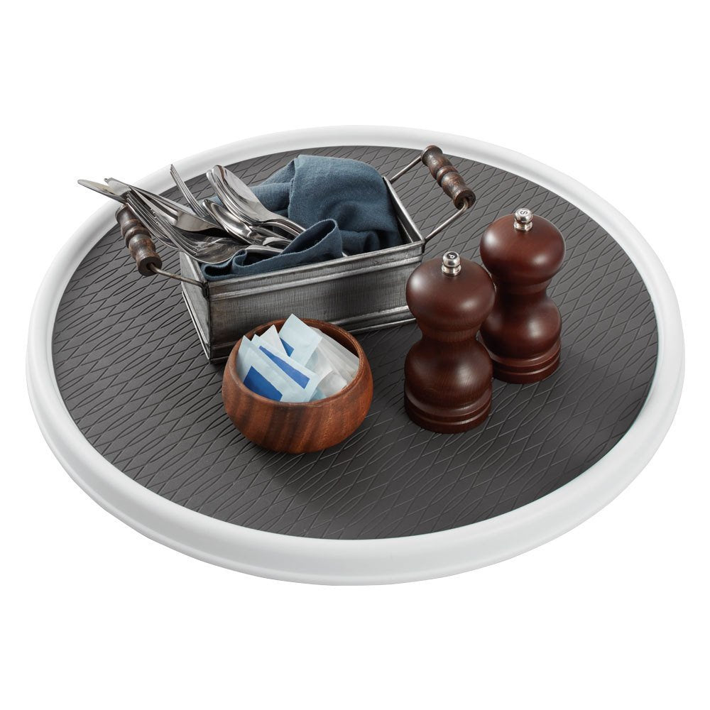 18 Inch Lazy Susan Turntable Organizer - Nonslip Rotating Cabinet Organizer Pantry, Under Sink, Countertop Storage