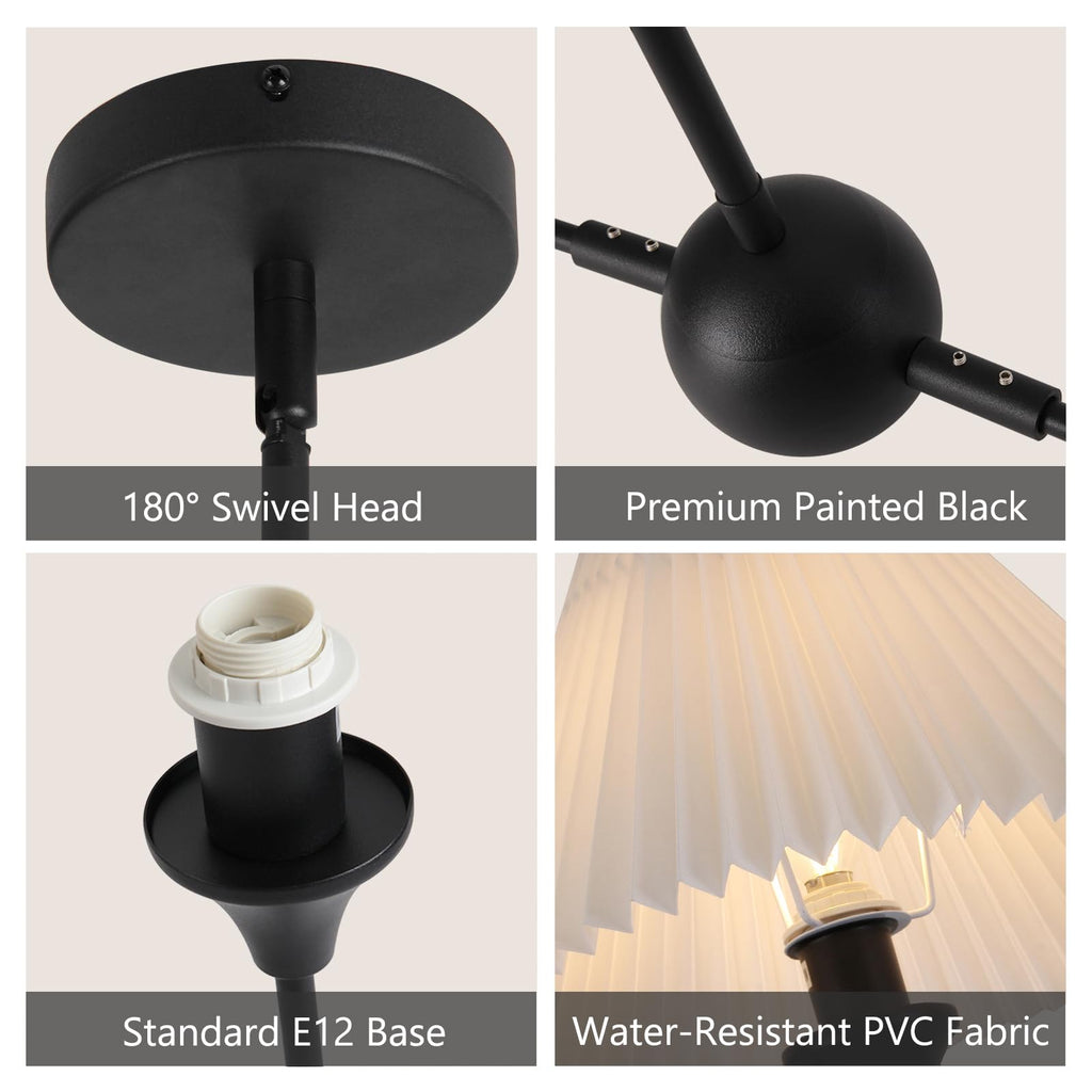Black Linear Modern Farmhouse Chandelier Island