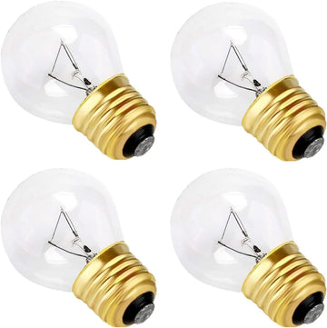 40W Oven Light Bulbs, A15 E26/E27 Base, Fits W hirlpool, G E, M aytag, Ken-M ore, F rigidaire Ovens, Microwaves