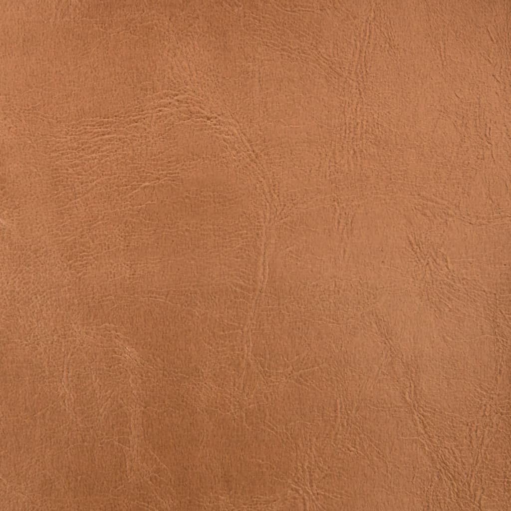 Modern Lounge Chair and Ottoman — Brown Faux Leather