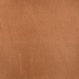 Modern Lounge Chair and Ottoman — Brown Faux Leather